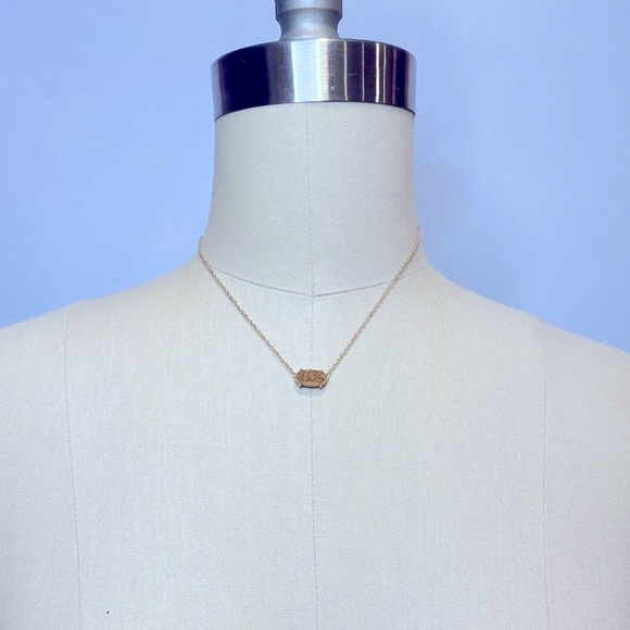 KENDRA SCOTT • Ever Rose Gold Drusy Pendant Necklace - Picture 2 of 9